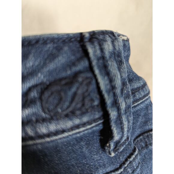 Code Bleu womens Aimee jeans sz 14 Wiskers embroiderysee photos - Picture 4 of 8